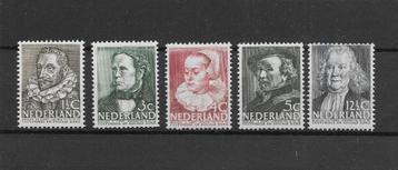 Nederland 1938, NVPH 305 t/m 309, Ongebruikt. beschikbaar voor biedingen