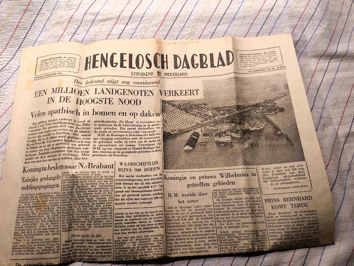 Hengelosch Dagblad dinsdag 2 februari 1953 12ejaargang no.27, Verzamelen, Tijdschriften, Kranten en Knipsels, Krant, Nederland