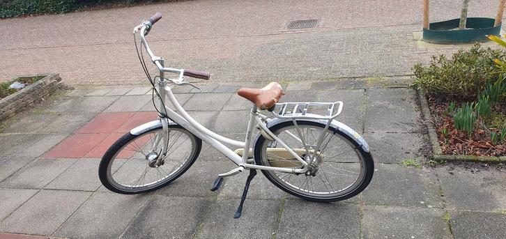 Oude fiets voor onderdelen - Wielen en dynamo nog goed, Fietsen en Brommers, Fietsonderdelen, Gebruikt, Algemeen, Voorvork, Ophalen