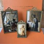 3 antieke fotolijstjes met strik / ornament, Frans, ca. 1900, Antiek en Kunst, Verzenden