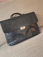 Zwarte leren dames laptoptas, Overige merken, Gebruikt, Zwart, Ophalen of Verzenden