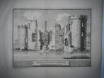 03 / Abcoude  Ruïne van het Slot Kopergravure 1736, Antiek en Kunst, Kunst | Etsen en Gravures, Ophalen of Verzenden