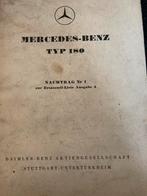 Mercedes-Benz Handleiding/Onderdelenlijst, Ophalen of Verzenden