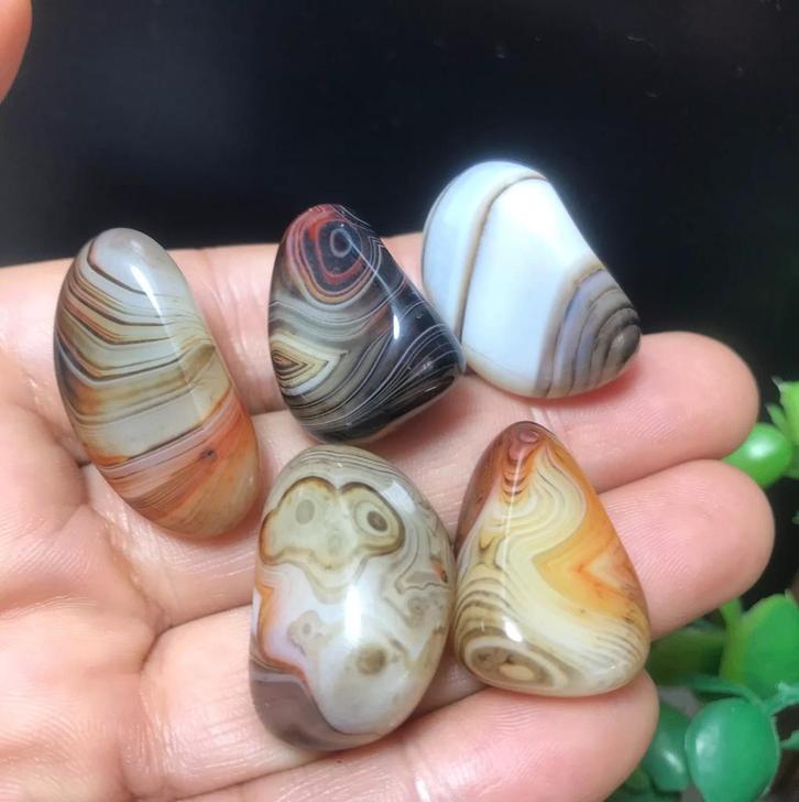 Maak zelf unieke sieraden van deze 5 prachtige agaten, Hobby en Vrije tijd, Kralen en Sieraden maken, Nieuw, Hanger, Verzenden