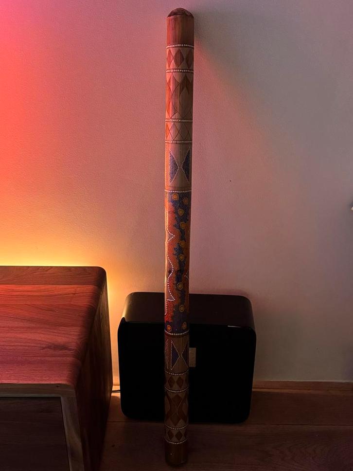 Didgeridoo - Australisch Instrument, Muziek en Instrumenten, Blaasinstrumenten | Dwarsfluiten en Piccolo's, Zo goed als nieuw