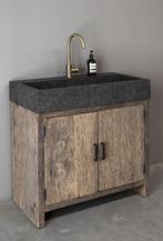 Nieuwe hardstenen wasbak 100x50x70 cm, Ophalen, 100 tot 150 cm, Nieuw, Minder dan 100 cm