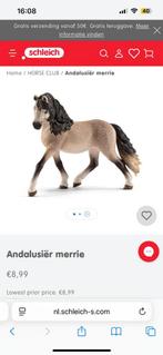Schleich Andalusiër merrie, Ophalen of Verzenden, Zo goed als nieuw, Paard, Beeldje of Figuurtje
