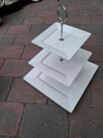 Etagere 3 laags wit, Ophalen, Gebruikt