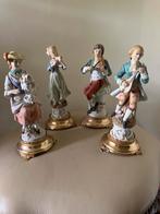 Antieke Porseleinen Beeldjes - Set van 4, Antiek en Kunst, Ophalen of Verzenden