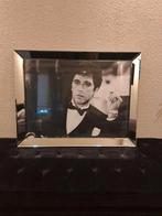 Te koop spiegelijst schilderij scarface 60x80cm, Ophalen, Oorspronkelijke maker, Zo goed als nieuw, Schilderij