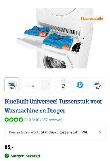 Tussenstuk wasmachine droger beschikbaar voor biedingen