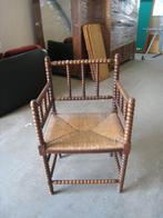 Antieke eiken knobbelstoel / bobbin chair, Huis en Inrichting, Gebruikt
