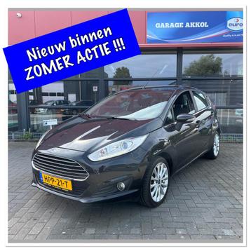 Ford Fiësta 1.0 92KW/125PK 5D 2014 ZWART/AIRCO/APK/KEYLESS/ beschikbaar voor biedingen