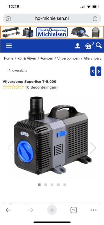 Vijverpomp. beschikbaar voor biedingen