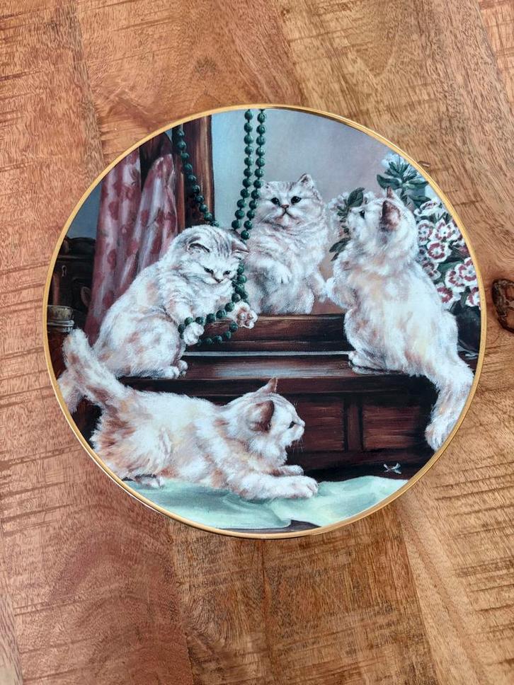 Franklin Mint Poezenborden met Certificaat, Antiek en Kunst, Antiek | Wandborden en Tegels, Ophalen of Verzenden