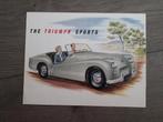 Triumph TR2 brochure Engels 9- 1953, Ophalen of Verzenden, Gelezen, Overige merken