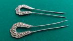 Azië 19e eeuw Haarspelden zilver verguld, Ophalen of Verzenden, Zilver