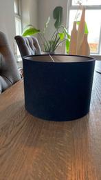 Prachtige zwarte velvet lampenkap, Ophalen of Verzenden, Zo goed als nieuw, Rond