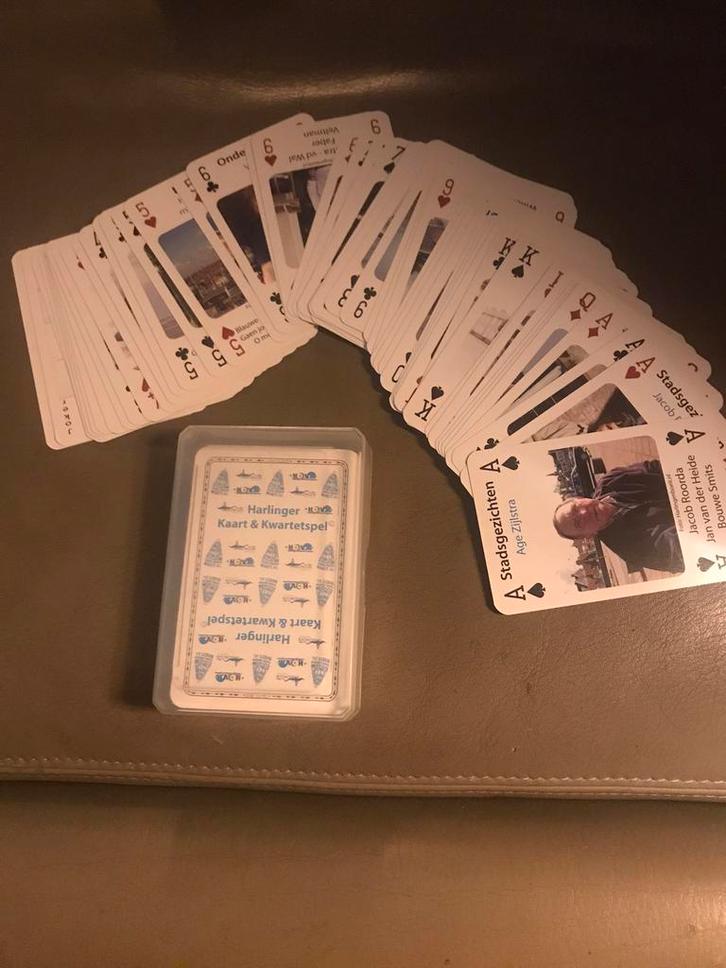 Harlinger kaart en kwartetspel, Boeken, Geschiedenis | Stad en Regio, Zo goed als nieuw, 19e eeuw, Ophalen of Verzenden
