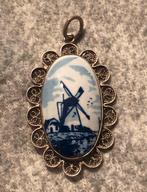 Kettinghanger filigrein delfts blauw molen, Overige materialen, Overige voorstellingen, Zo goed als nieuw, Verzenden