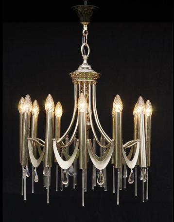 Chromen Gaetano Sciolari hanglamp / kroonluchter. beschikbaar voor biedingen