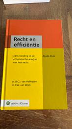 Recht en efficiëntie, Ophalen of Verzenden, Zo goed als nieuw