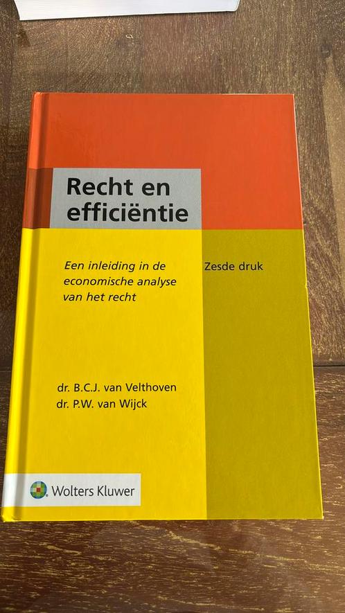 Recht en efficiëntie, Boeken, Wetenschap, Zo goed als nieuw, Ophalen of Verzenden
