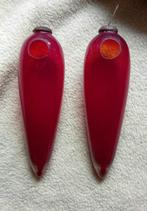 vintage 2 rode grote heksenballen, Antiek en Kunst, Antiek | Glas en Kristal, Ophalen of Verzenden