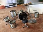 Vintage Zildjian Mini micro Drumset drums bekken metaal doos, Overige merken, Gebruikt, Ophalen of Verzenden, Z@z.nl