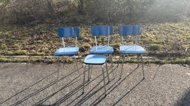 Vintage stoelen opkappers, Huis en Inrichting, Stoelen, Gebruikt, Drie, X, Metaal