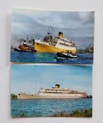 2 Ansichtkaarten van het m.s. Oranje., Verzamelen, Scheepvaart, Ophalen of Verzenden, Zo goed als nieuw, Motorboot, Kaart, Foto of Prent