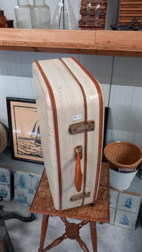 #Vintage #Koffer met Slot en Handvat, Sieraden, Tassen en Uiterlijk, Koffers, Gebruikt, Overige materialen, 50 tot 60 cm, Minder dan 35 cm