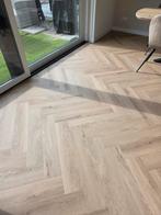 Hebeta Charente Visgraat XL Eiken Naturel pvc vloer, Ophalen, Crème, 75 m² of meer, PVC VLOEREN VISGRAAT
