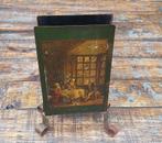 Brocante lange luciferhouder.met 18e eeuws tafereel, Ophalen of Verzenden