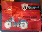 Unieke grote poster peugot, Fietsen en Brommers, Ophalen, Zo goed als nieuw