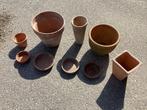 Terra cotta, Tuin en Terras, Bloempotten, Rond, Ophalen of Verzenden, Zo goed als nieuw, Aardewerk