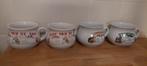 4 soepbekers met recept vintage ., Huis en Inrichting, Keuken | Servies, Ophalen of Verzenden, Aardewerk, Wedgwood, Overige typen