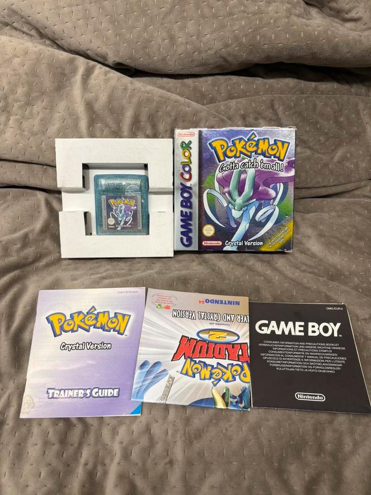 Pokemon Crystal Compleet in Doos, Spelcomputers en Games, Games | Nintendo Game Boy, Zo goed als nieuw, Avontuur en Actie, 1 speler