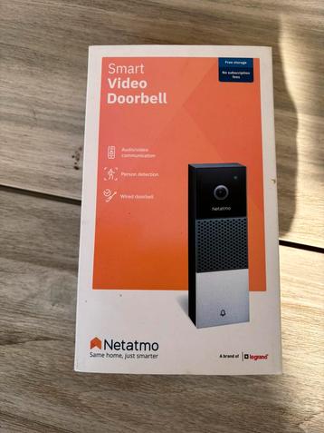 Netatmo slimme deurbel (geen abonnement nodig) beschikbaar voor biedingen