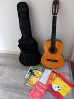 Gomez Gitaar met lesboeken, Muziek en Instrumenten, Ophalen of Verzenden, Zo goed als nieuw, Klassieke of Spaanse gitaar