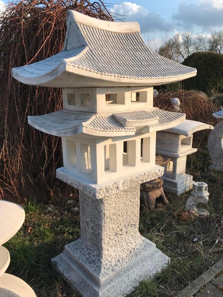 ‼️Teehaus 茶屋 127cm 275kg Japanse lantaarn paviljoen Pagode, Tuin en Terras, Tuinbeelden, Nieuw, Boeddhabeeld, Beton, Ophalen
