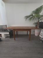 Massief eiken houten eettafel, uitschuifbaar in 3 maten, Huis en Inrichting, Tafels | Eettafels, Ophalen, Vintage, ambachtelijk