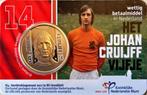 coincard Johan Cruijff in BU kwaliteit, Ophalen of Verzenden, Koningin Beatrix, Euro's, Losse munt
