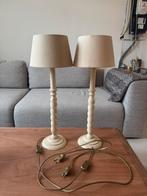 Mooie beige lampen, Huis en Inrichting, Lampen | Tafellampen, Ophalen, Gebruikt, Hout, Minder dan 50 cm