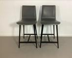 2 Lederen Barkrukken - Maria Yee californian design, Twee, Design, Leer, Zo goed als nieuw