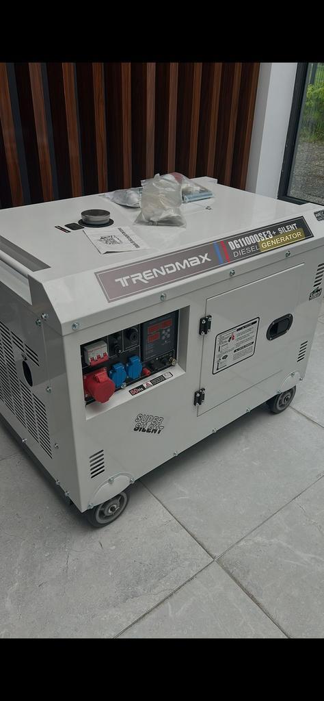 Trendmax DG11000S3E Stille Diesel Generator KW - ACTIE €1999, Doe-het-zelf en Verbouw, Aggregaten, Zo goed als nieuw, Dieselolie