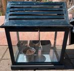 Kasje of windlicht, Tuin en Terras, Ophalen, Glas, Zo goed als nieuw, Aluminium