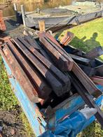 Azobe brand hout, Doe-het-zelf en Verbouw, Hout en Planken, Gebruikt, Ophalen of Verzenden, 50 mm of meer, Balk