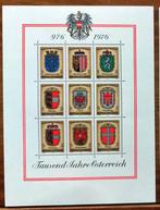 Oostenrijk, 2 blokken "Tausend Jahre Osterreich", 979-1976, Postzegels en Munten, Postzegels | Europa | Oostenrijk, Verzenden