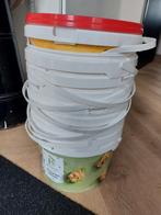 14 emmers met deksel 5 ltr, Huis en Inrichting, Emmers, Ophalen, Zo goed als nieuw, Kunststof, Met deksel
